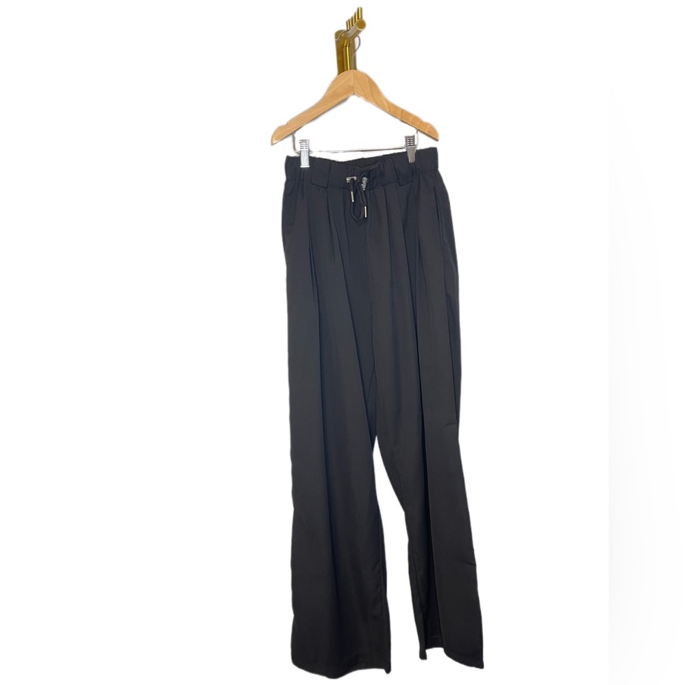 NWT Woman’s High waist wide leg pants one size fit S-L Black color